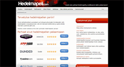 Desktop Screenshot of hedelmapeli.com